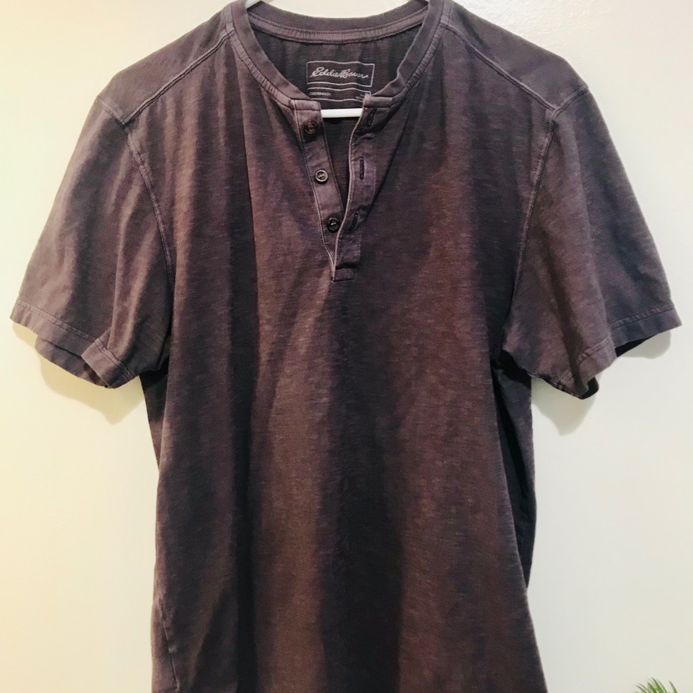 Eddie Bauer Three-button henley